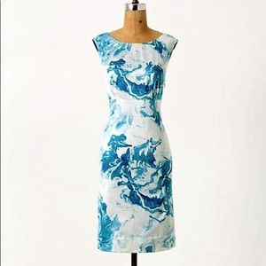 Maeve Anthropologie silk sheath dress